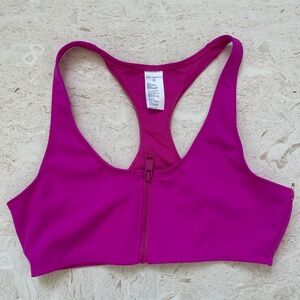 Good American Zip Swim Top- NWOT